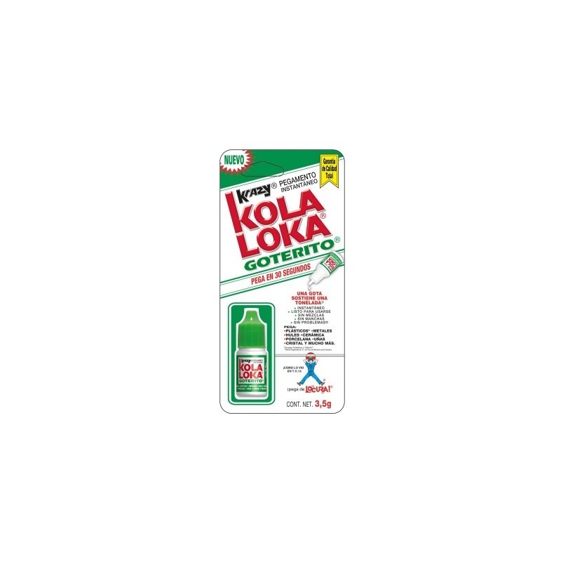 Pegamento KOLA LOKA ESA700 goterito 3.5 GRS KLG industrias kola loka -