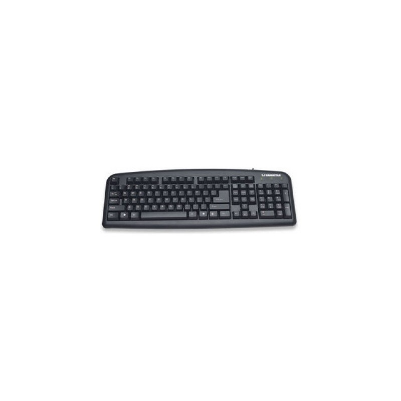 Teclado MANHATTAN 175708 - USB, Negro