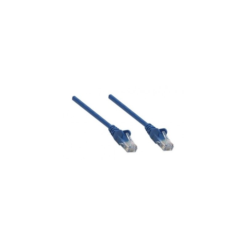 Cable de Red INTELLINET 342599 Cat6 - 2 m, RJ-45, RJ-45, Macho/Macho, Azul