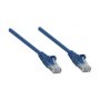 Cable de Red INTELLINET 342599 Cat6 - 2 m, RJ-45, RJ-45, Macho/Macho, Azul