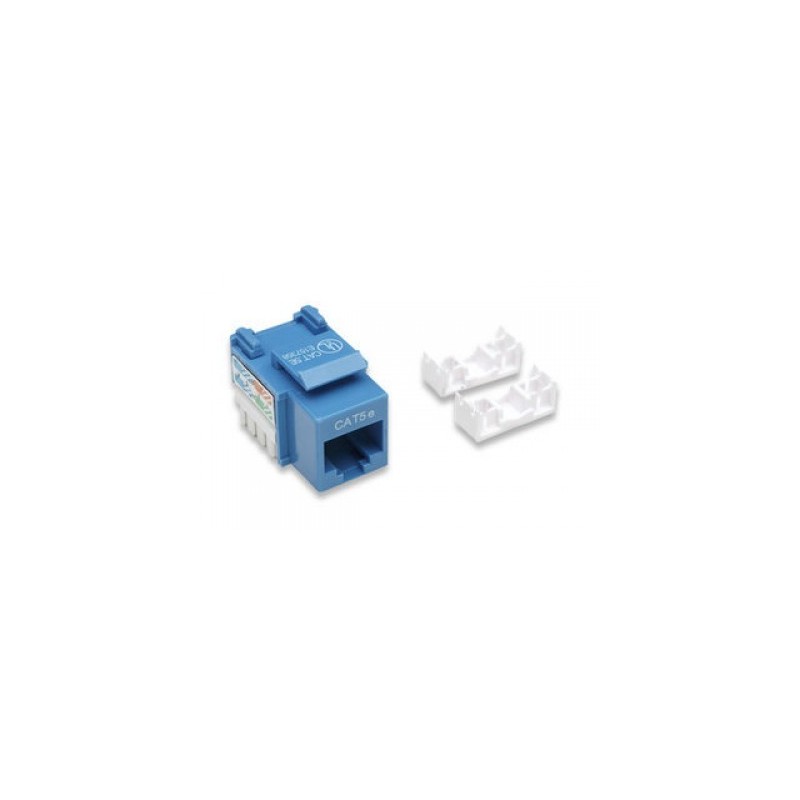 Keystone Jack INTELLINET 210546 - RJ-45, Azul, De plástico