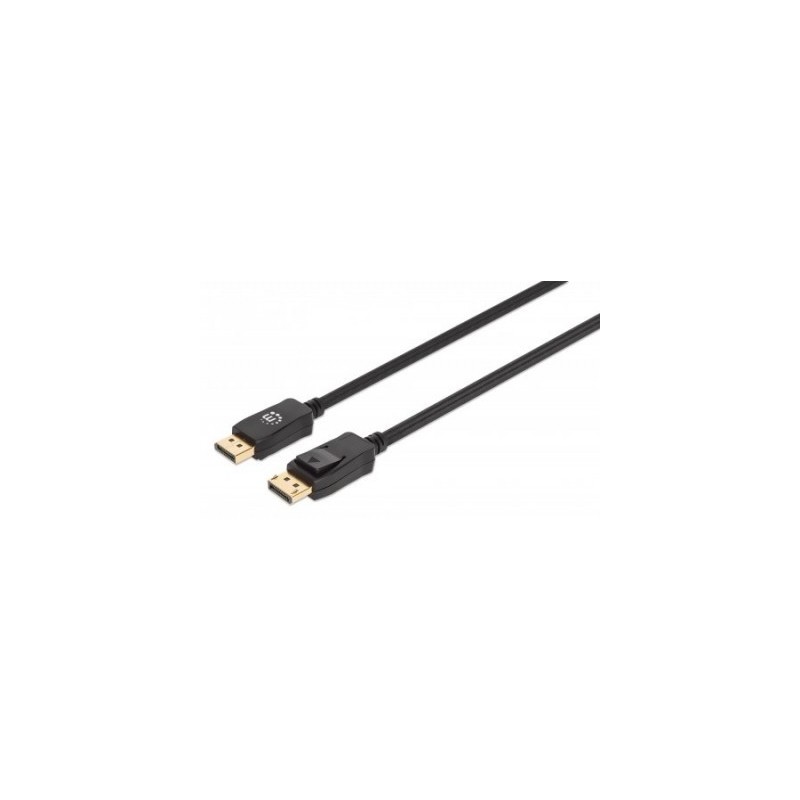 Cable DisplayPort MANHATTAN 353595 - 1 m, Negro, Macho/Macho