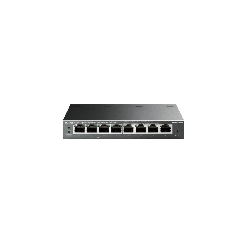 Switch  TP-LINK TL-SG108PE - Negro, 15, 4 W, 8