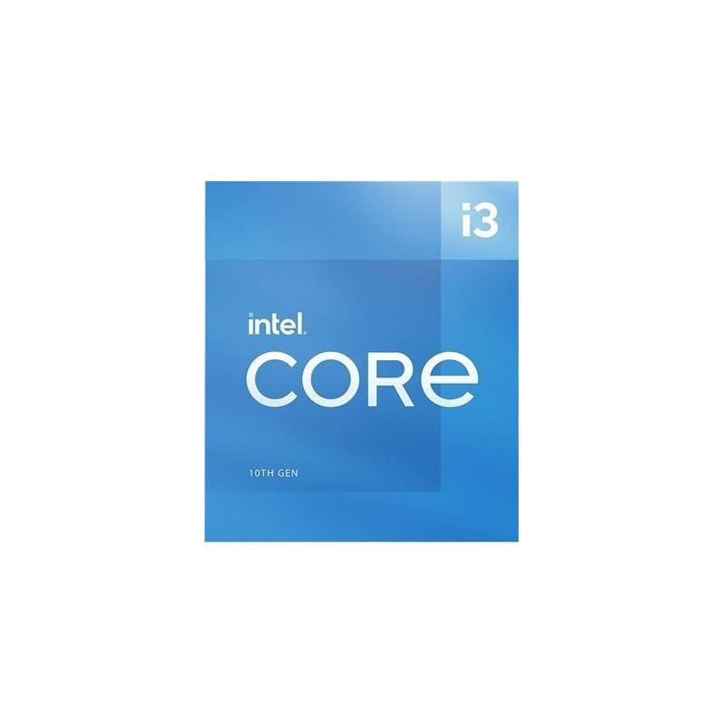 Procesador Intel Core i3-10105 3.70GHz - 4 núcleos Socket 1200, 6 MB Caché. Comet Lake. (COMPATIBLE MB CHIPSET 400 Y 500)