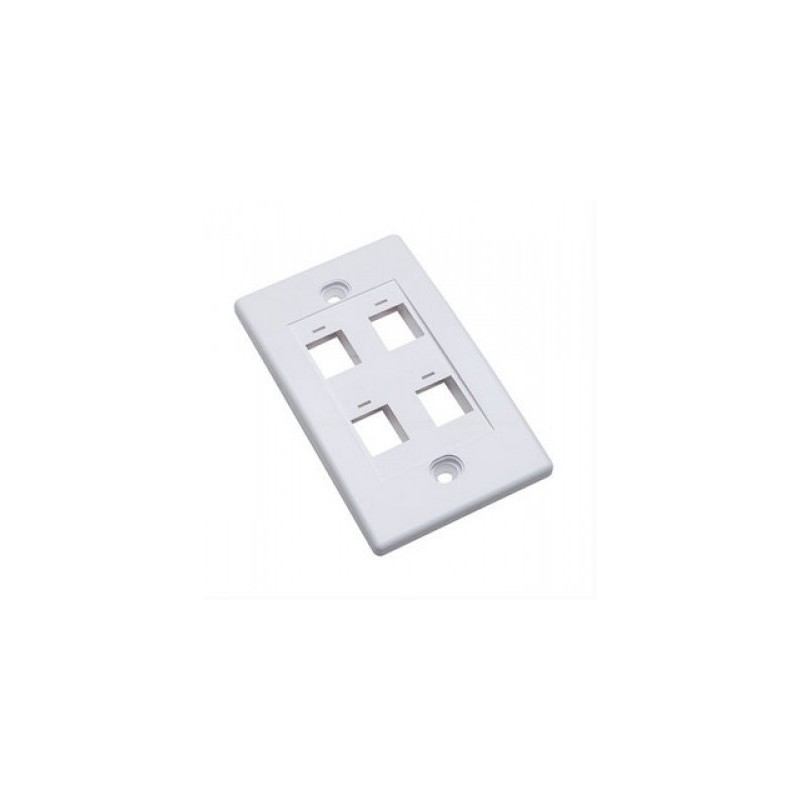 Tapa - Faceplate INTELLINET - Color blanco, 7 cm, 11, 4 cm