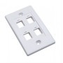 Tapa - Faceplate INTELLINET - Color blanco, 7 cm, 11, 4 cm