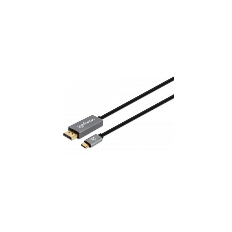 Cable USB-C a DisplayPort M  MANHATTAN 354844 - USB C, DisplayPort, 2 m, Negro