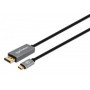 Cable USB-C a DisplayPort M  MANHATTAN 354844 - USB C, DisplayPort, 2 m, Negro