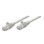 Cable de Parcheo INTELLINET - 3 m, RJ-45, RJ-45, Macho/Macho, Gris