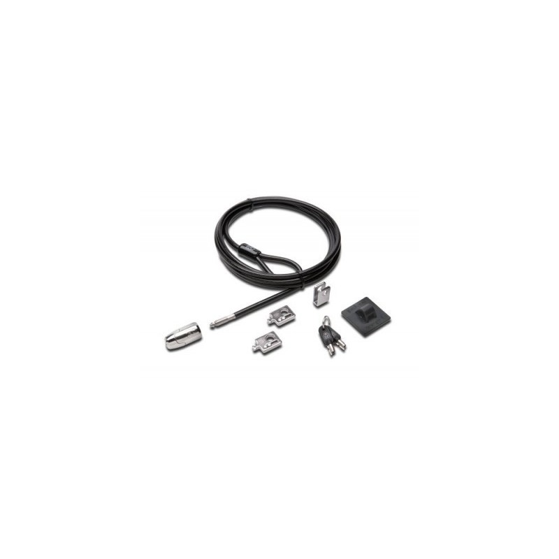 Cable de Bloqueo Kensington para Computadora de Escritorio - 2.44m Cable - Negro - Acero al carbono K64424WW -