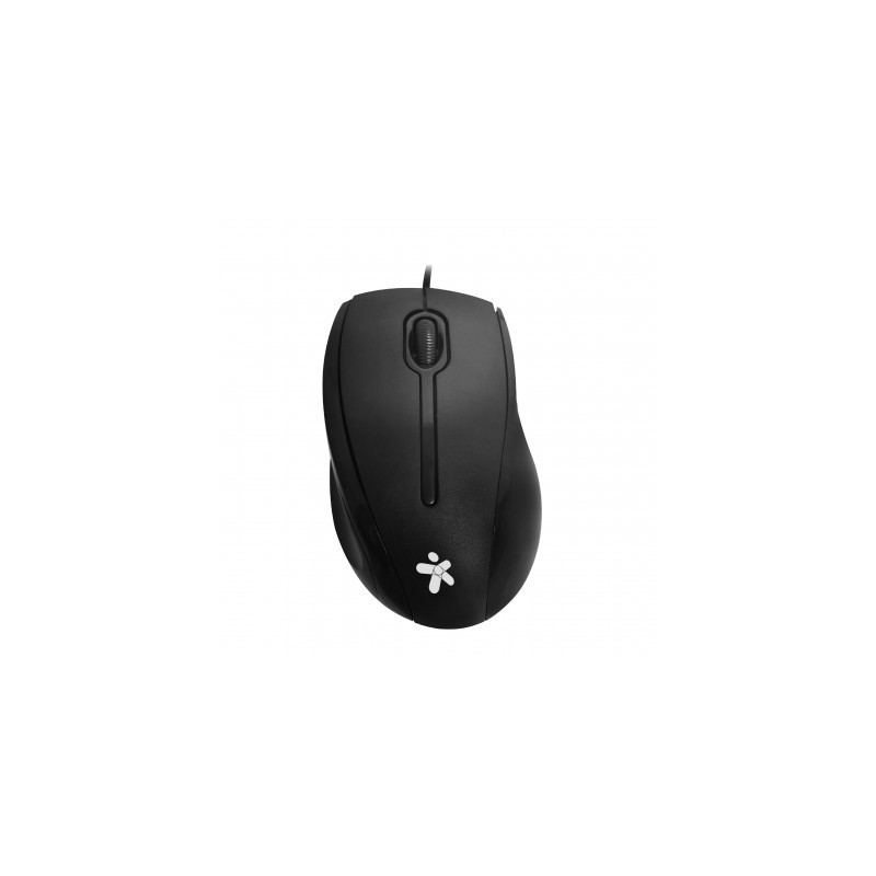 Mouse Alámbrico Negro  Stylos STPMOA7B - Negro, Alámbrico