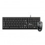 Kit de Teclado y Mouse  Stylos STPKTM4B - Español, 105 teclas, Negro