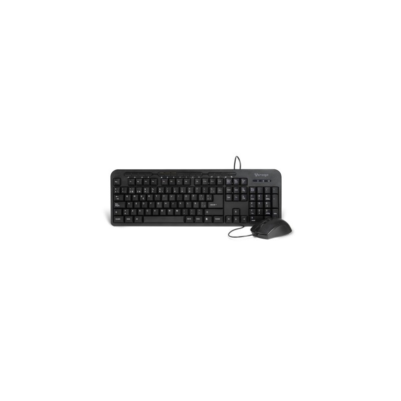 Kit Teclado y Mouse VORAGO KM-107 Negro -