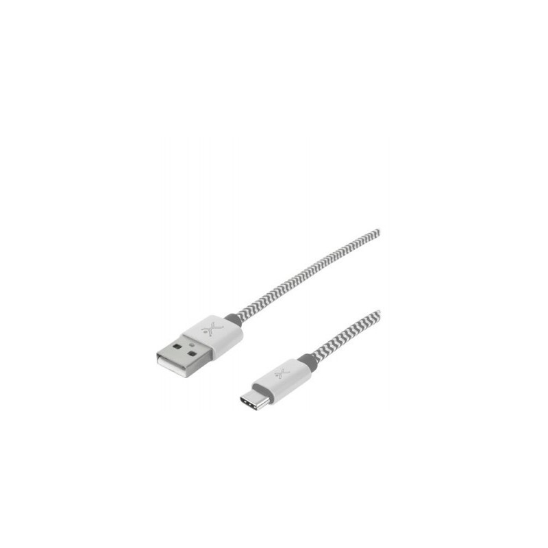 Cable USB tipo A  tipo C PERFECT CHOICE PC-101673 - USB A, 1 m, Plata