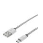 Cable USB tipo A  tipo C PERFECT CHOICE PC-101673 - USB A, 1 m, Plata