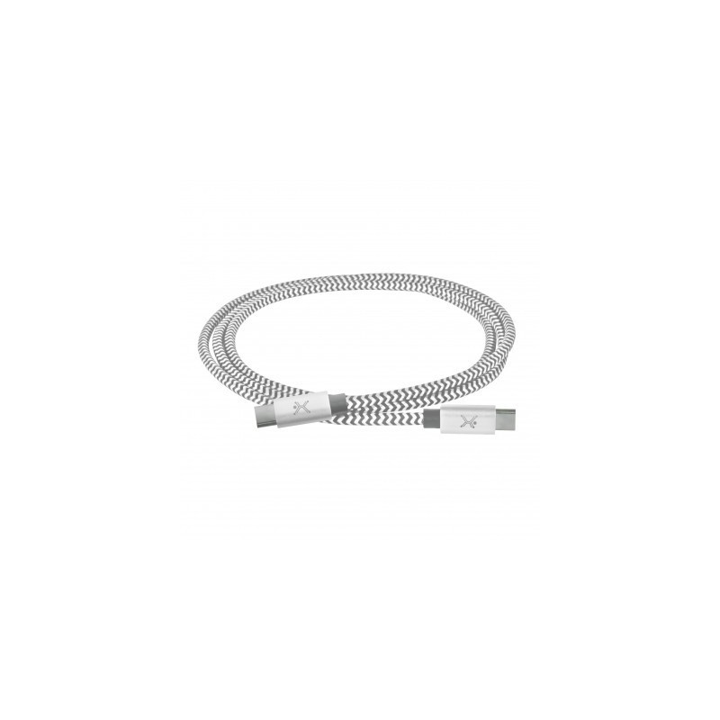 Cable USB Tipo C a USB Tipo C  PERFECT CHOICE PC-101697 - 1 m, Plata