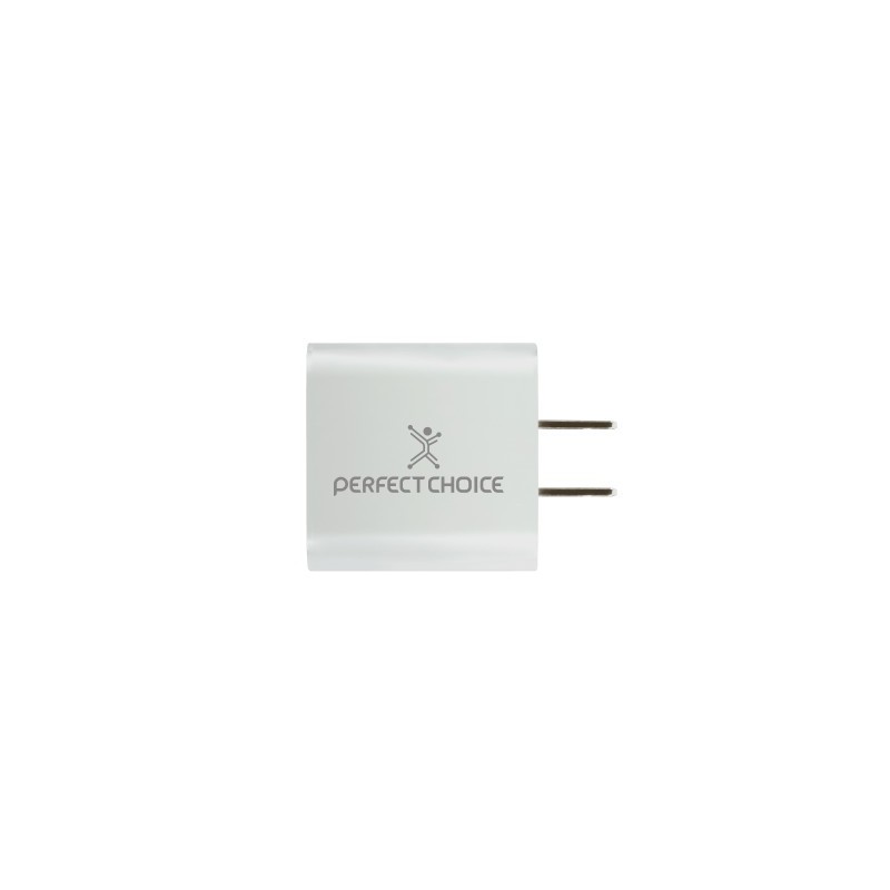 Adaptador de Corriente  PERFECT CHOICE PC-240389 - Blanco, Pared, 5 V / 2.4 A