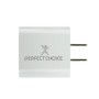 Adaptador de Corriente  PERFECT CHOICE PC-240389 - Blanco, Pared, 5 V / 2.4 A