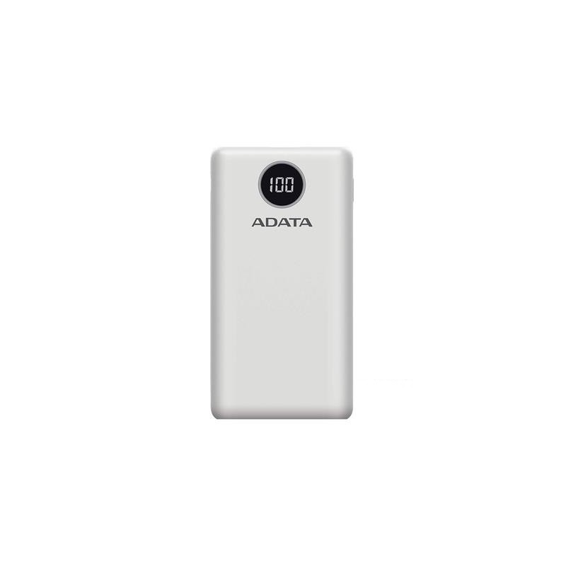 PowerBank  ADATA P20000QCD - Blanco, 20000 mAh