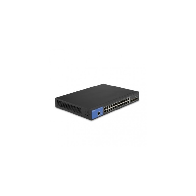 Switch  LINKSYS LGS328C - Negro, 24