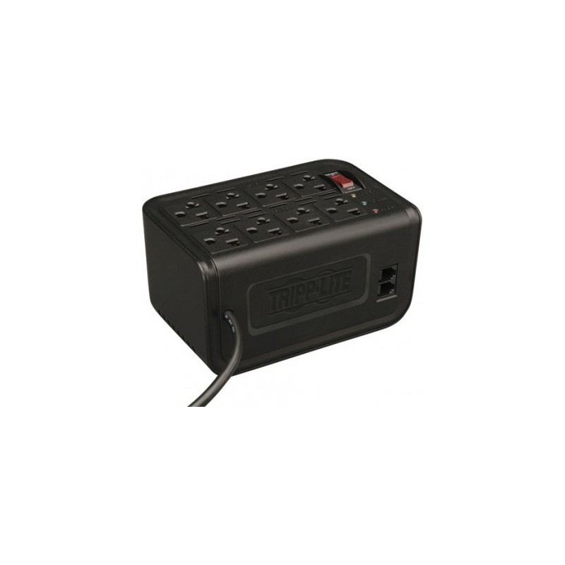 Regulador TRIPP-LITE - 8, Negro, Hogar y Oficina, 1200 VA