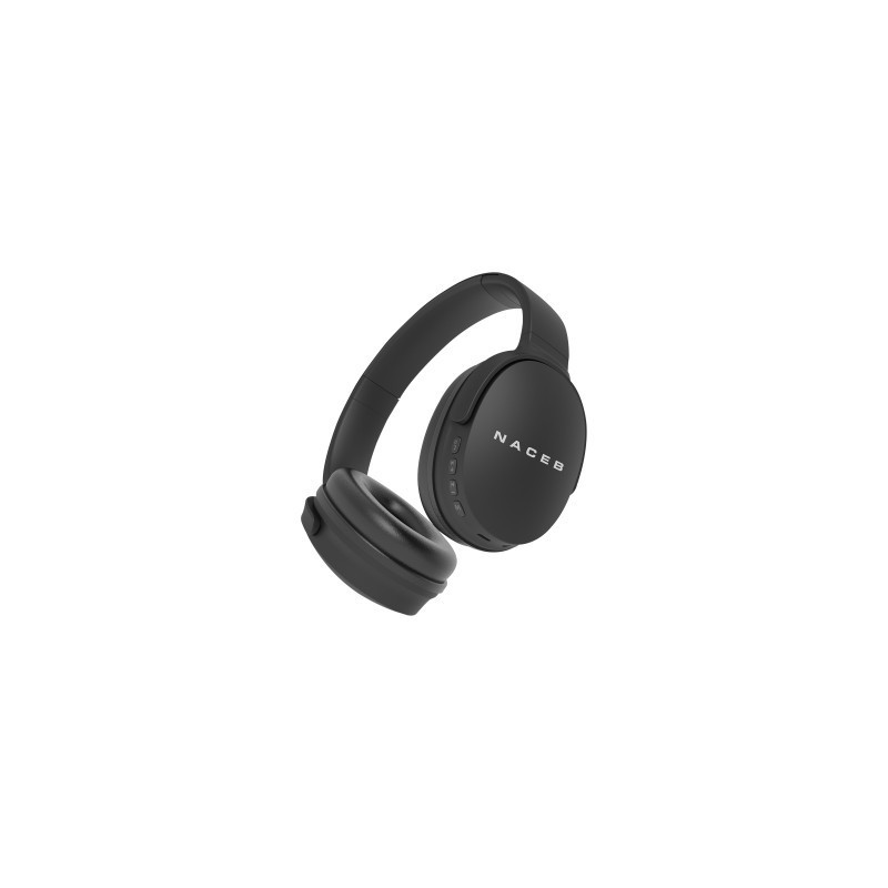 Audífonos  Naceb Technology NA-0319 - Negro, Bluetooth 5.0