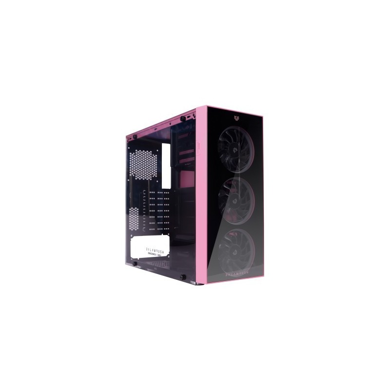 Gabinete GAMER BALAM RUSH DRAGONFLY GM320 MID Tower ATX - Micro ATX y Mini ITX Cristal Templado USB 3.0 ROSA 3 VENT