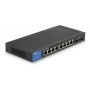 Switch  LINKSYS LGS310C - Negro, 8 + 2 puertos SFP