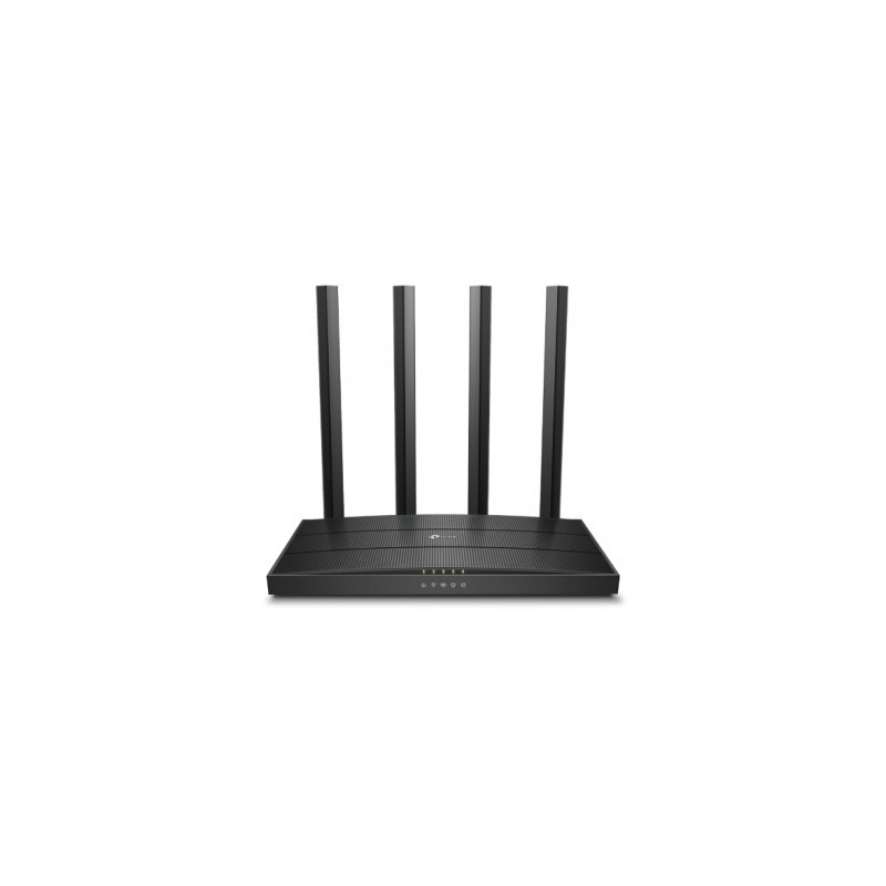 Router Inalámbrico TP-LINK Archer C6 - 300 Mbps en 2.4Ghz y 867 Mbs en 5Ghz, 4, Negro