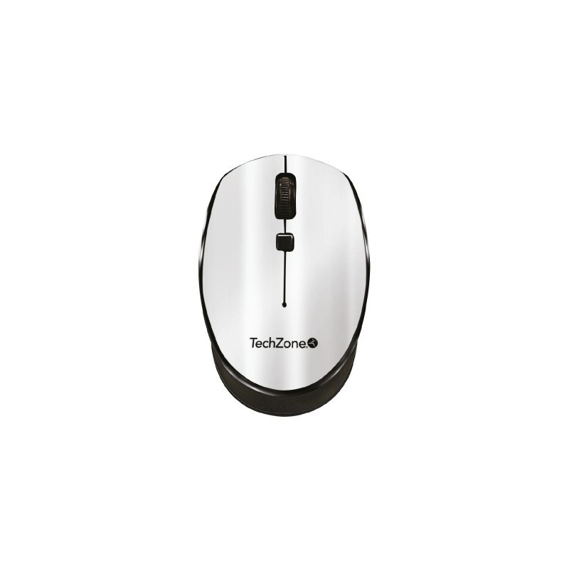 Mouse Inalámbrico TECHZONE TZ19MOU01-INAPL - Negro, Plata, Inalámbrico, 1000 DPI