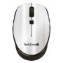 Mouse Inalámbrico TECHZONE TZ19MOU01-INAPL - Negro, Plata, Inalámbrico, 1000 DPI