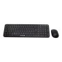 Kit Teclado y Mouse Inalámbrico TECHZONE TZCOMBINA05 - Negro, 20 m, 1000-1600 y 2400 DPI