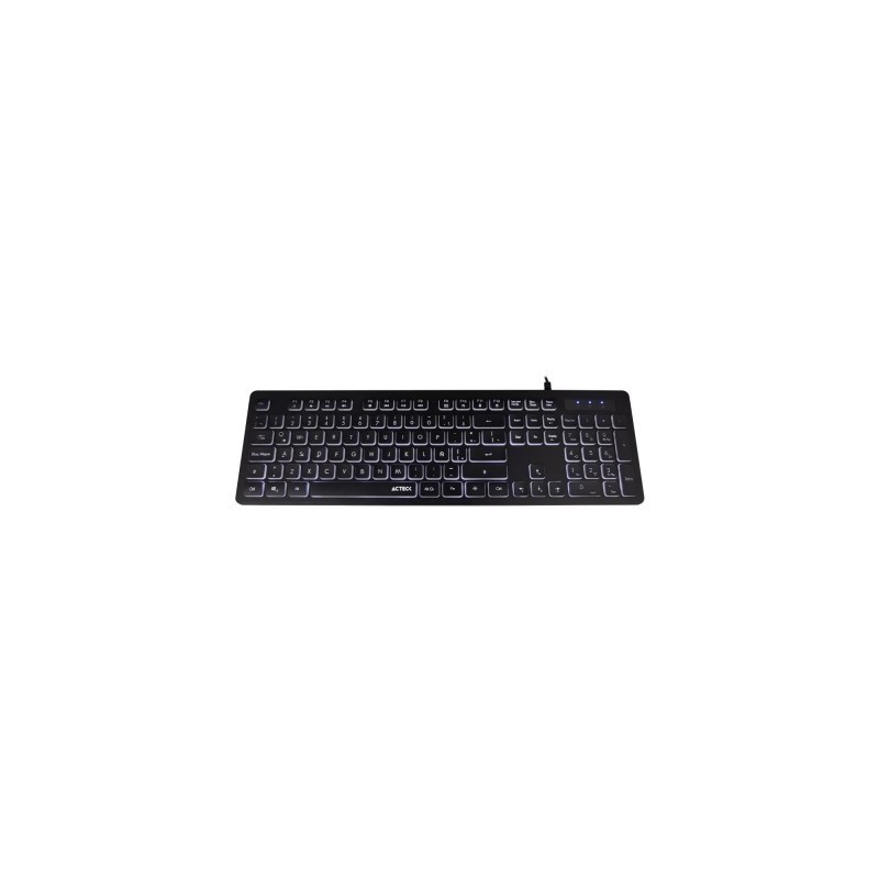 Teclado Alámbrico Iluminado ACTECK TS425 - USB, Español, Negro