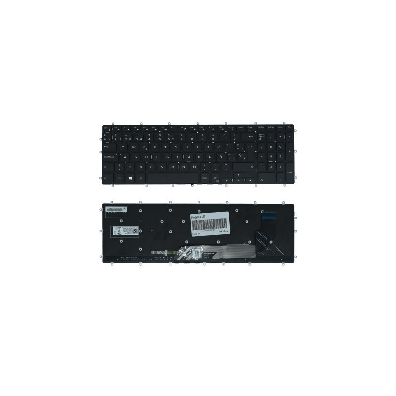 Teclado color NEGRO (SP) para Dell Inspiron 15 Gaming 15-7566 15 5567 5565 17 7000 Series 17-7778 17-7779 BACKLIGHT (SIN MARCO)