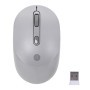 Mouse  TECHZONE TZMOUG204-INA - Plata, 4 botones, Inalámbrico, Plug and Play, 800/1200/1600 DPI