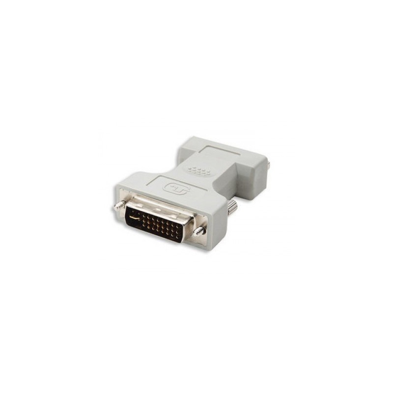 Adaptador DVI a VGA MANHATTAN - DVI-I, HD15 FM, Macho/hembra, Gris