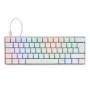 Teclado Mecánico 60  Game Factor KBG560-WH - Rgb, Teclas Extras Pink Intercambiables, Red Switch, Usb Blanco