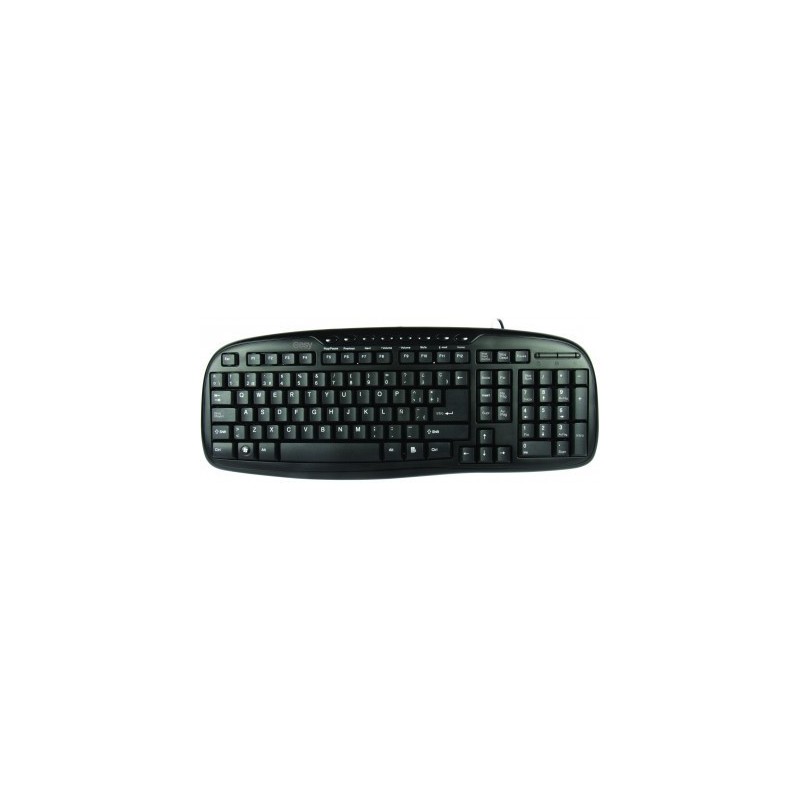 Teclado Multimedia PERFECT CHOICE - USB, Negro, Alámbrico