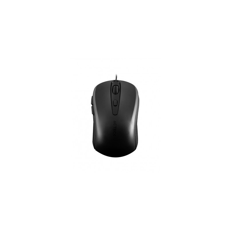 Mouse Alambrico Essential  ACTECK MM271 - Negro, 5 botones, Alámbrico, 800/1200/1600/2000 DPI