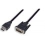 Cable HDMI a DVI  MANHATTAN - HDMI, DVI-D, Macho/Macho, Negro