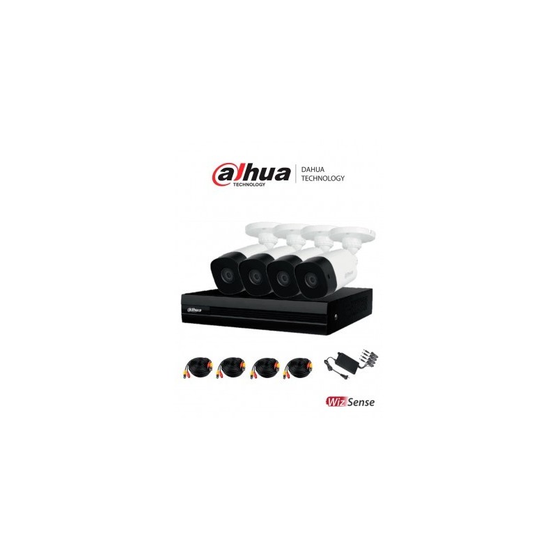 Kit de Videovigilancia Dahua Cooper-I DH-KIT/XVR1B08-I/4-B1A21N-0360B -