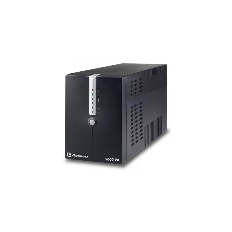 No-Break KOBLENZ 20012-USB/R - 2000 VA, 1200 W, 4 h, Negro, Oficina