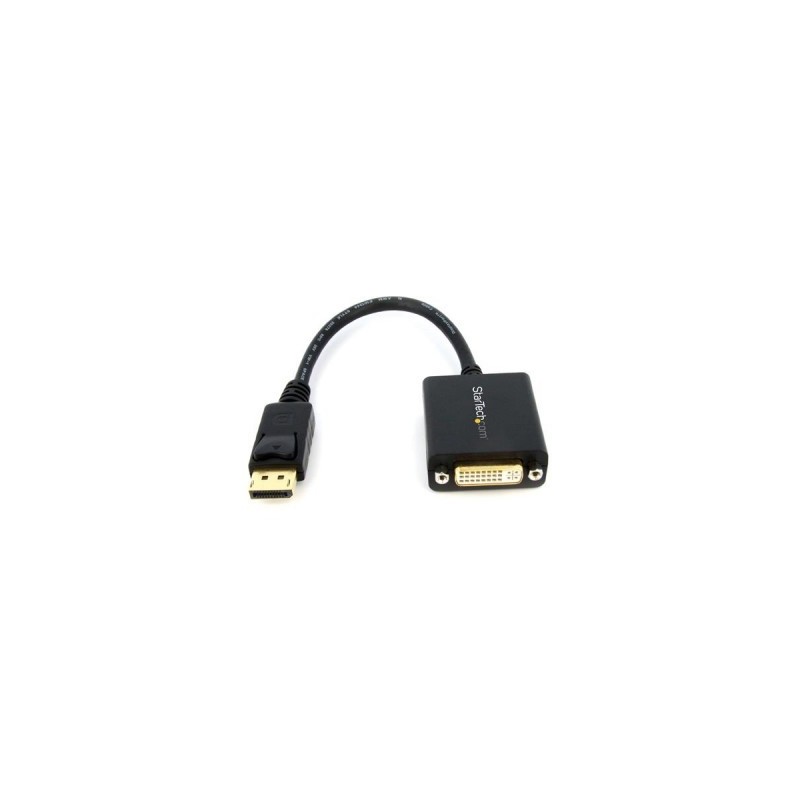 Convertidor DisplayPort a DVI StarTech.com DP2DVI2 - 0, 15 m, DisplayPort, DVI, Macho/hembra, Negro