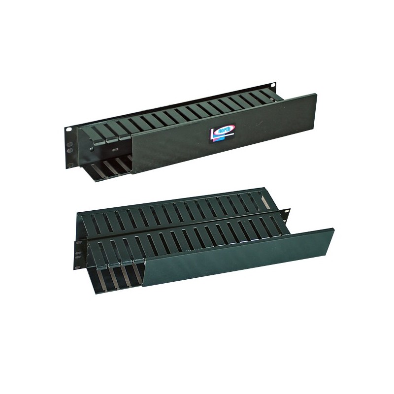 Organizador horizontal NORTH SYSTEM - Acero al carbón, Negro, 0, 93 kg, 7, 62cm