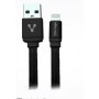 Vorago CAB-119 - USB A, Lightning, Macho/Macho, Derecho, Derecho, Negro