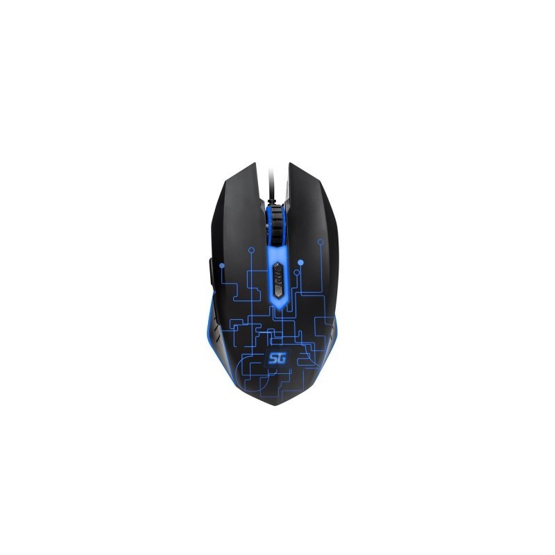 Mouse Iluminado Alámbrico Gamer VORAGO Start the Game MO-501 - 3, 200 DPIs