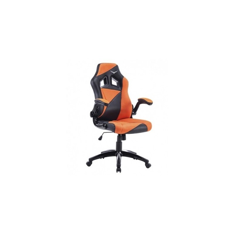 Silla Gaming Naceb Technology AIR STRIKER - Gamer, Negro/Naranja, Piel Sintética