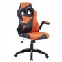 Silla Gaming Naceb Technology AIR STRIKER - Gamer, Negro/Naranja, Piel Sintética