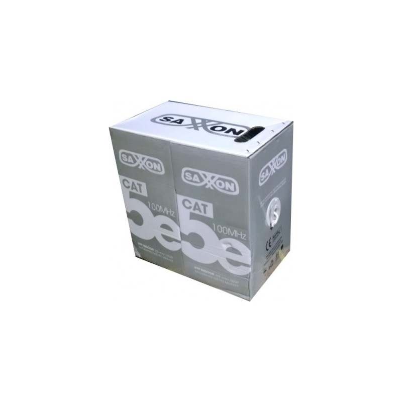 bobina de cable SAXXON OUTP5ECCA305BC - 305 m, CAT5e, Blanco, Cableado por UTP, Interior