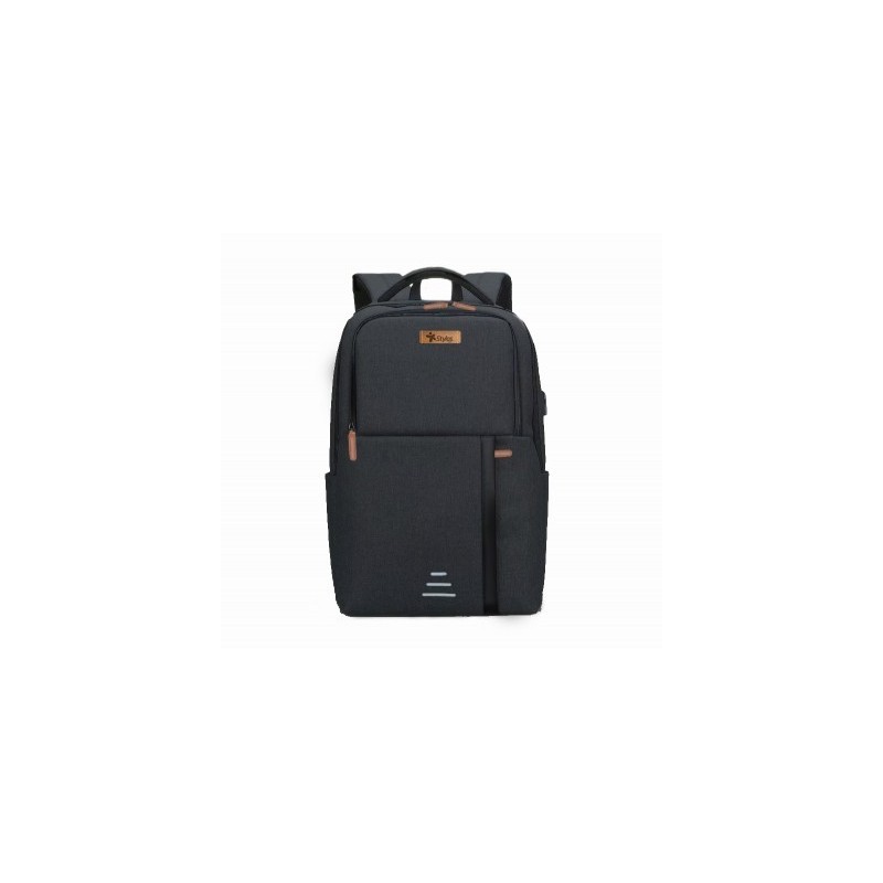 Mochila Stylos STABAP2B - Negro, Poliéster, 730 g